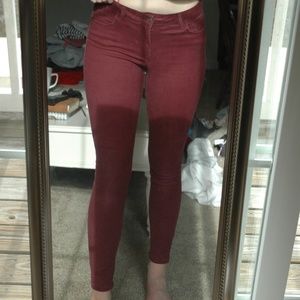 Old Navy Rockstar Maroon Pant